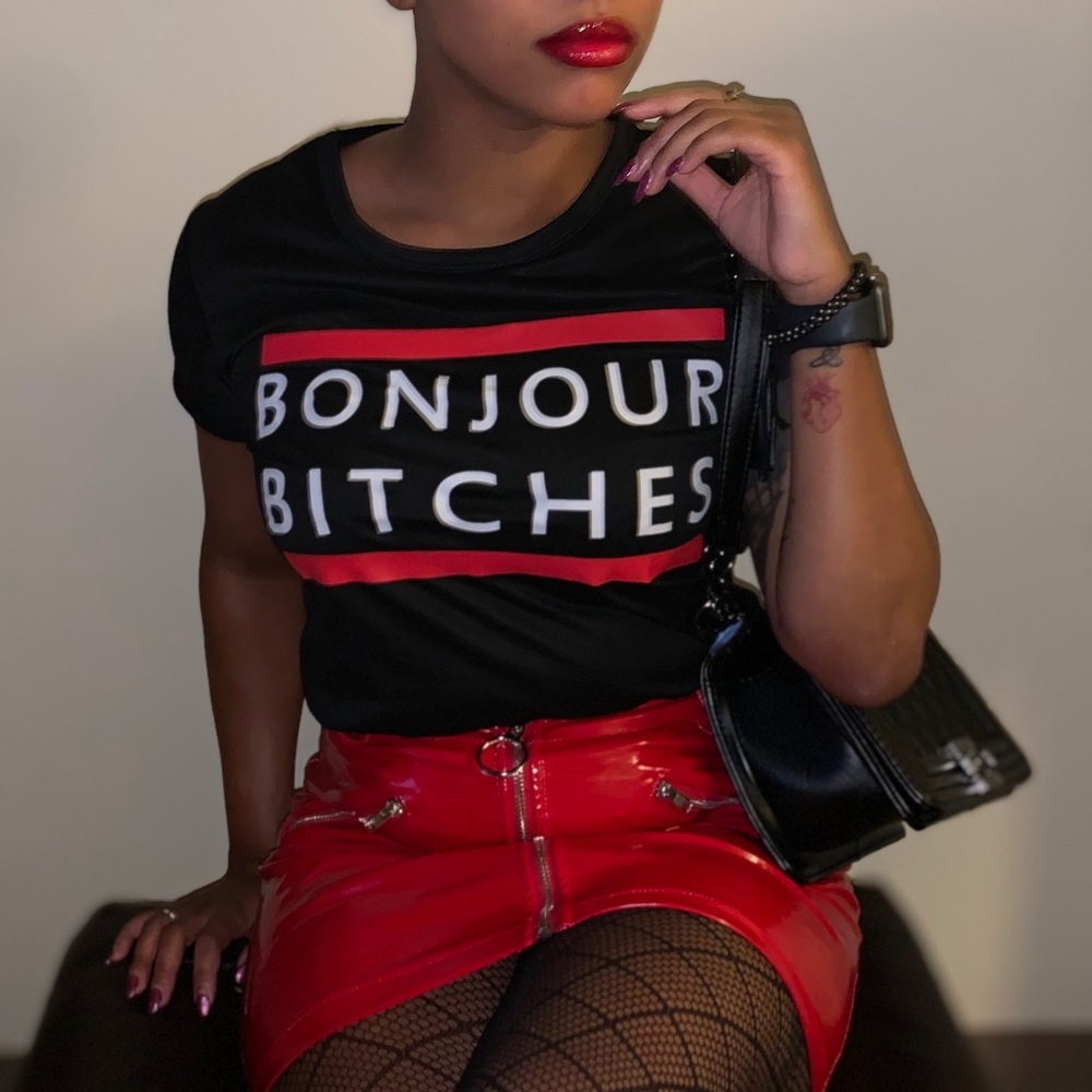 Bonjour bitch t shirt